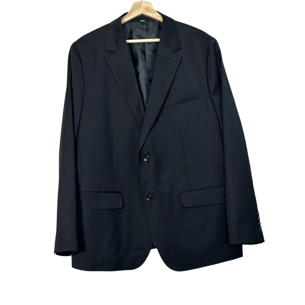 Bonobos Blazer Mens 42S Black Wool Slim Fit 2 Button Suit Jacket Sport Coat